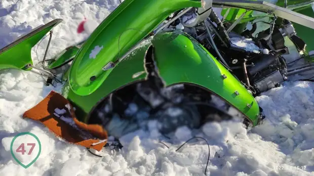 «Самый безопасный вид транспорта». Появилось видео с места крушения гироплана «Казачок» под Петербургом