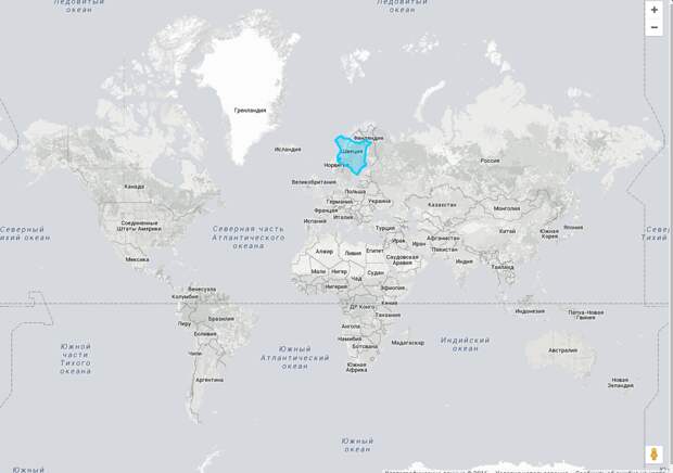 Такой бы размер был у Кении, если бы её "отнесло" к берегам Скандинавии Размеры, картография, карты, проекция, страны