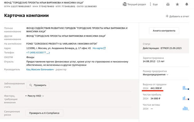 Максим Кац* всё ещё зарабатывает в России. Фото © spark-interfax.ru