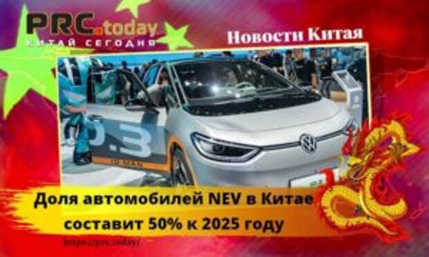 Доля автомобилей NEV