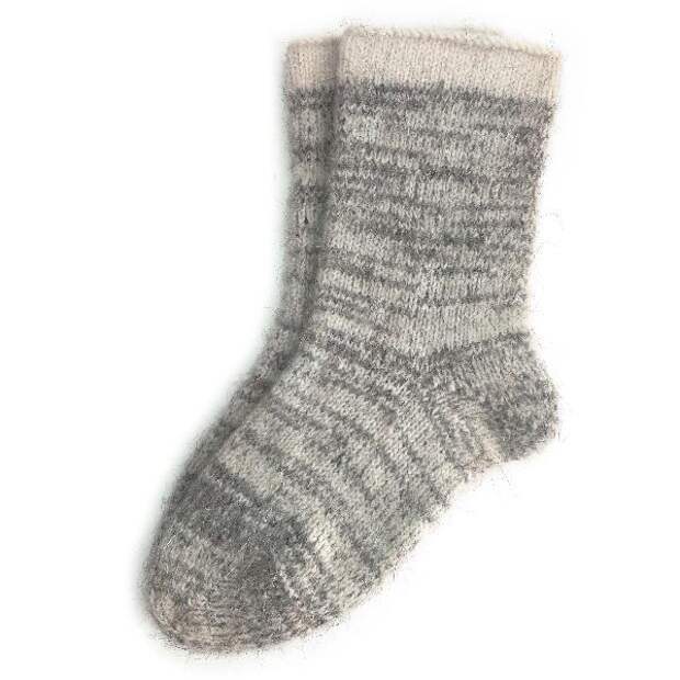 Мужские теплые шерстяные носки цвета светлый меланж (Арт. 502.15) – купить  оптом и в розницу | «Ангорочка»