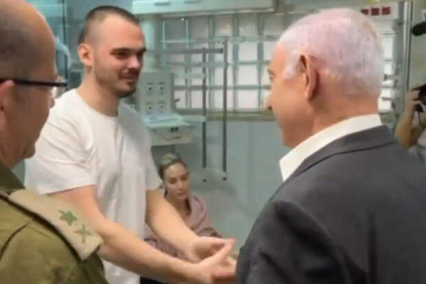 Освобожденный из Газы петербуржец чуть не расплакался на встрече с Нетаньяху