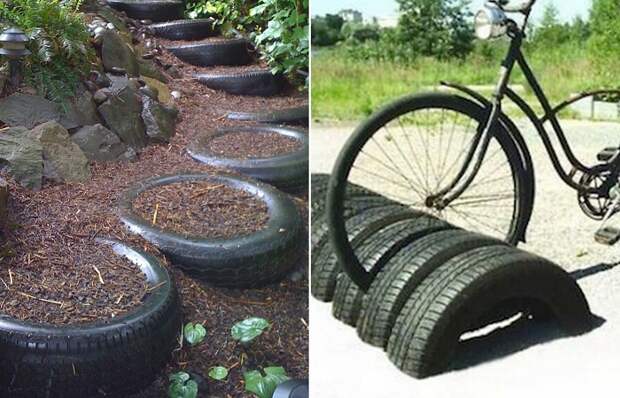 Шинный креатив: оригинальные поделки из автомобильных покрышек
