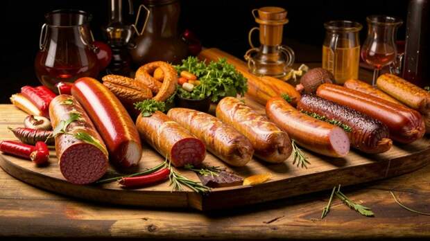 Колбаса / Изображение сгенерировано FusionBrain.AI от Sber AI / amic.ru