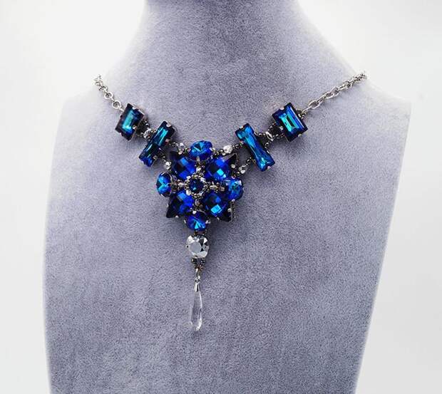 Создаем роскошное колье с кристаллами Swarovski