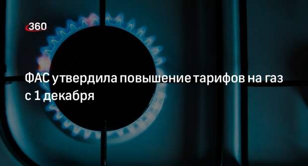 ФАС утвердила повышение тарифов на газ в России с 1 декабря на 8,5%