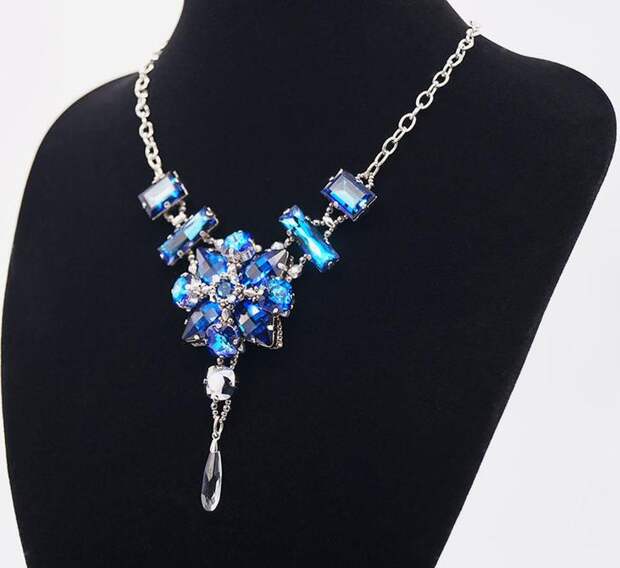 Создаем роскошное колье с кристаллами Swarovski