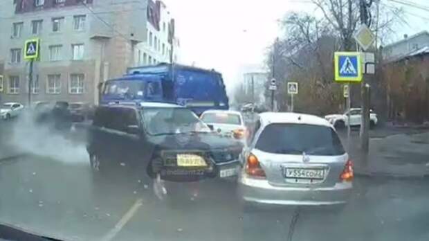 Момент аварии / Кадр из видео: