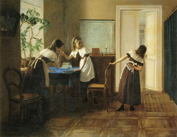 П. М. Петров, «Пансионерки», 1872 г.