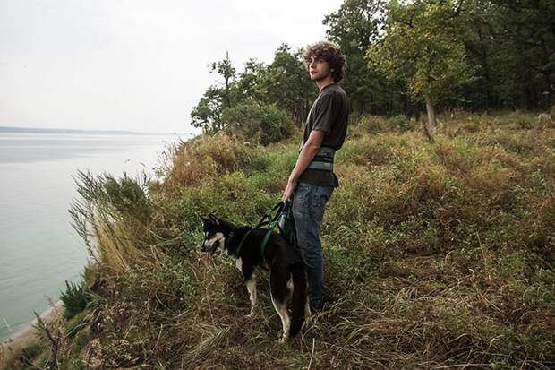Прогулка с собакой по берегу Волги - одно удовольствие Фото: Светлана МАКОВЕЕВА