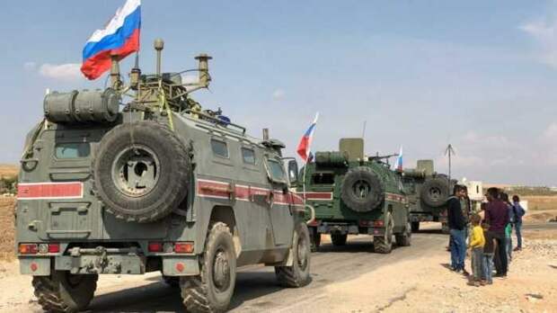 Российские «Тигры» и «Тайфуны» под прикрытием Ми-35 вошли в сирийскую Айн-Иссу
