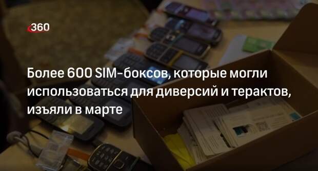 ФСБ в марте изъяла в 40 регионах 612 SIM-боксов из-за угрозы диверсий и терактов
