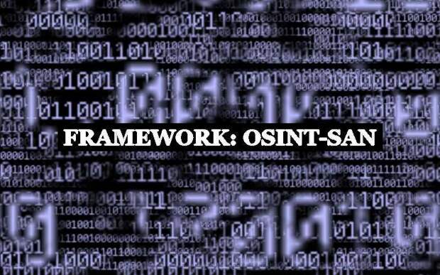 Framework: OSINT-SAN