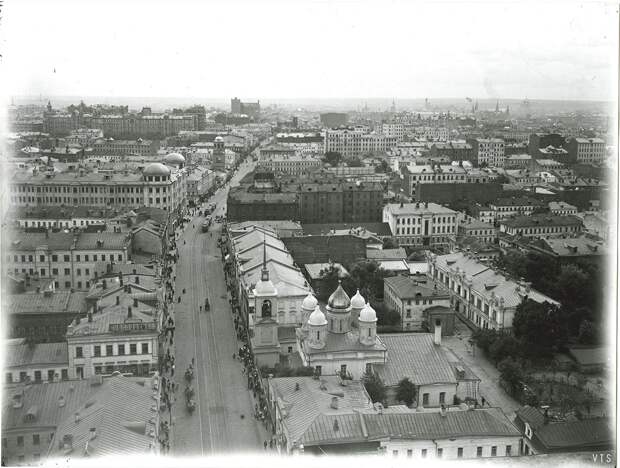 Москва. Вид с Сухаревой башни. 1910-е.