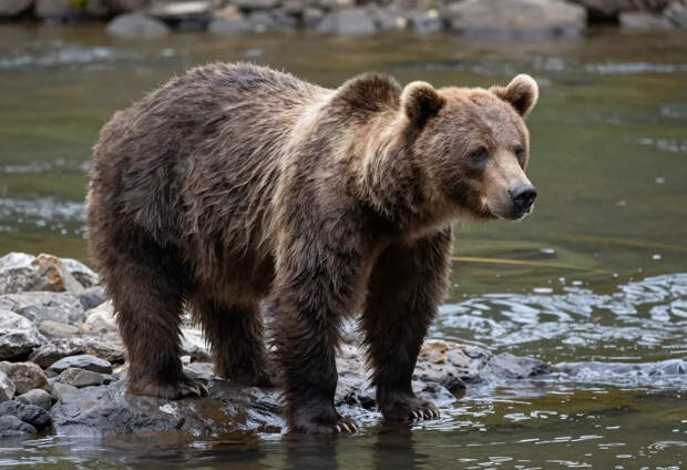 В Индии медведь-губач опрокинул подростков с мотоцикла