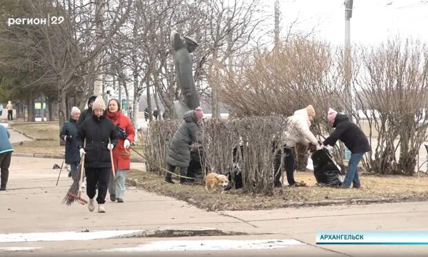 Более 2000 кубометров мусора собрали архангелогородцы на всероссийском субботнике