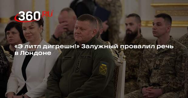 Выступление Залужного в Лондоне выдало проблемы с его уровнем английского