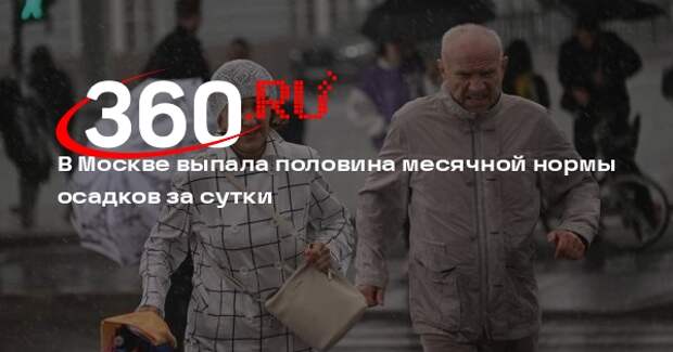 В Москве выпала половина месячной нормы осадков за сутки