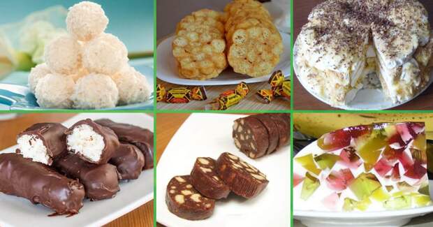 Двенадцать простых и вкусных сладостей без выпечки