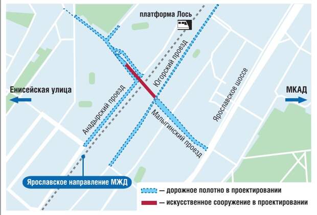 Эстакаду между улицей Малыгина и Малыгинским проездом построят в 2026 году