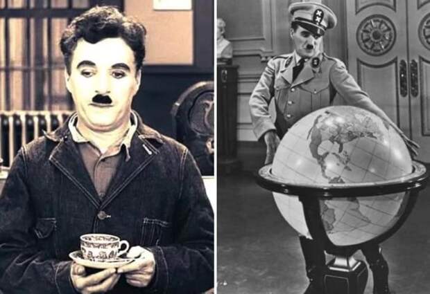 Многие обращали внимание на внешнее сходство героя Чарли Чаплина и Гитлера | Фото: kino-teatr.ru
