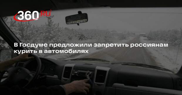 В Госдуме предложили запретить россиянам курить в автомобилях