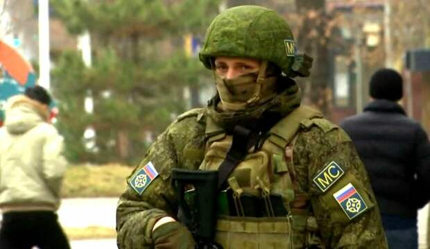 Российский боец миротворческих сил ОДКБ (иллюстрация из открытых источников) 