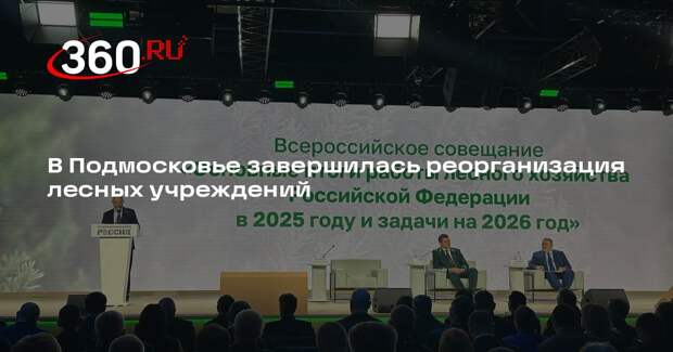 В Подмосковье завершилась реорганизация лесных учреждений