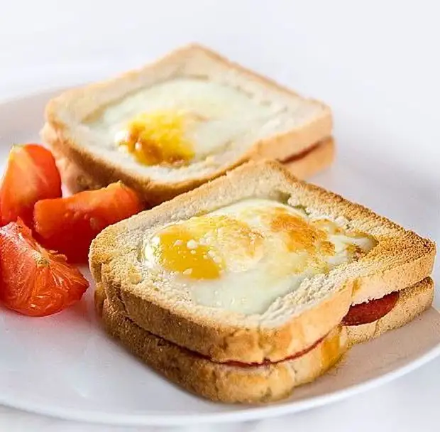 Хлеб яйца сыр рецепт