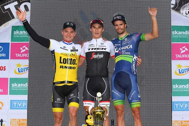 Никколо Бонифацио (Trek-Segafredo) побеждает на 3 этапе(фото: Tim de Waele/TDWSport.com)