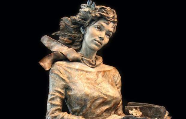 Анджела Миа де ла Вега скульптор, работающий с бронзой и иными материалами. Ее скульптурами  из серии "Детство" украшены многие парки мира