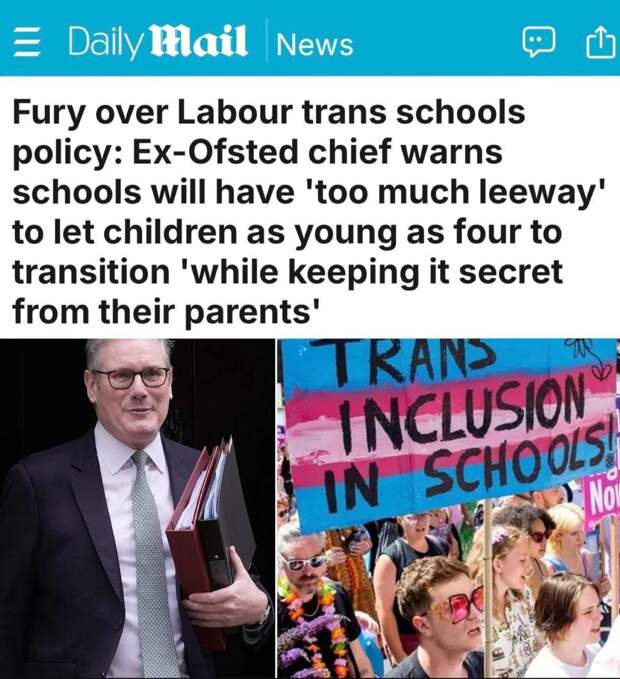«Ярость по поводу политики лейбористов в отношении трансшкол»: В Британии