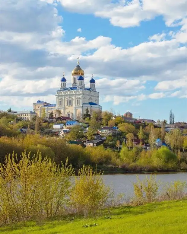 Вознесенский собор Елец на закате