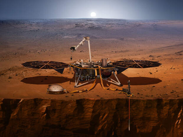 Если все пойдет хорошо, сейсмометр на борту посадочного аппарата NASA Mars InSight получит первые данные