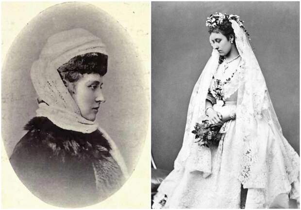 Принцесса Луиза, герцогиня Аргайлская, 1900 год, Уильям Джеймс Топли. \ Справа: Принцесса Луиза в свадебном платье. \ Фото: thereaderwiki.com.