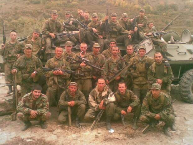 Бойцы спецназа в Чечне