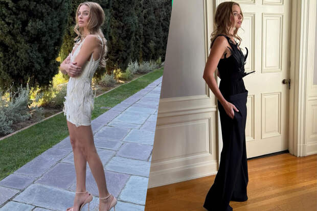 Актриса Марго Робби вышла на публику в мини-платье от дизайнера Виктории Бекхэм