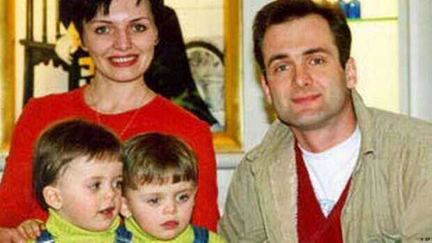 Георгий Гонгадзе с женой и дочками