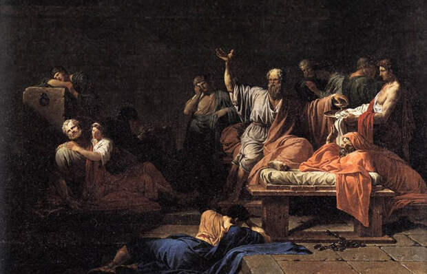Жан-Франсуа-Пьер Пейрон «Смерть Сократа» / Фото: mymodernmet.com
