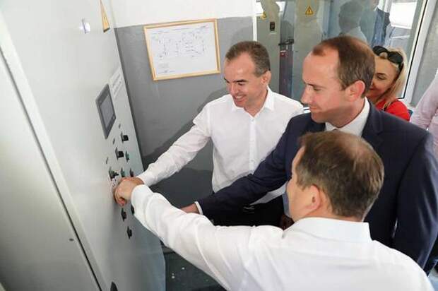 Губернатор Кубани поздравил участников церемонии запуска нового водопровода