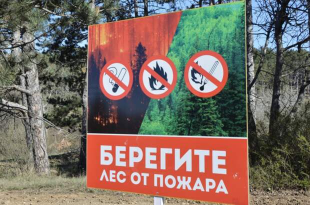 В некоторых районах Крыма установлен самый высокий класс пожарной опасности