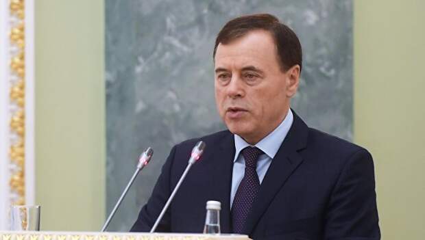 Первый заместитель генерального прокурора РФ Александр Буксман выступает на Координационном совещании руководителей правоохранительных органов РФ в Москве. 15 декабря 2017