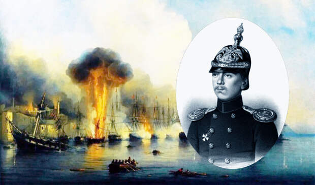 Герой Крымской войны 1854 года прапорщик Александр Петрович Щёголев. /Данный плакат создан мной из нескольких фотографий, изображения взяты из открытых источников/