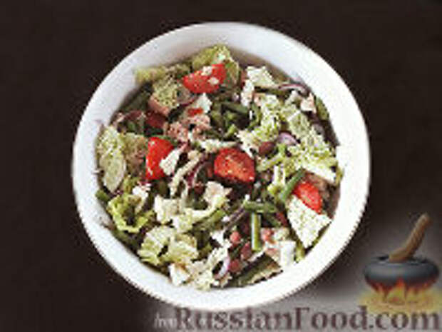 Фото к рецепту: Салат из фасоли по-тоскански