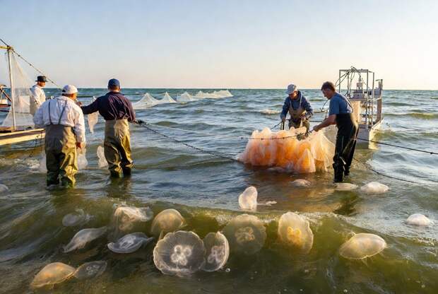 Россия подготовит инициативы по добыче и переработке медуз из Азовского моря