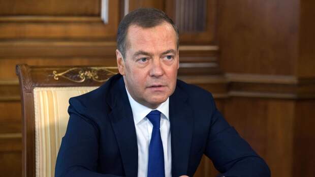 Заместитель председателя Совбеза РФ Д. Медведев дал интервью российским СМИ - РИА Новости, 1920, 09.10.2023