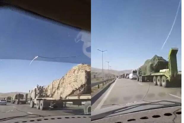 Иранские пользователи показали переброску военной техники к границе с Азербайджаном