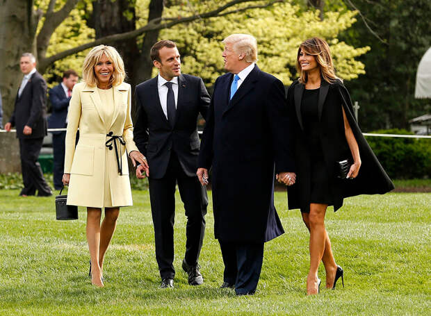 Donald Trump hosts Emmanuel Macron, Washington DC, USA - 23 Apr 2018