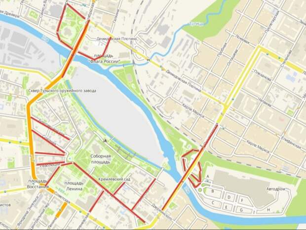 В Туле с 5 по 9 мая ограничат движение транспорта из-за мероприятий ко Дню Победы