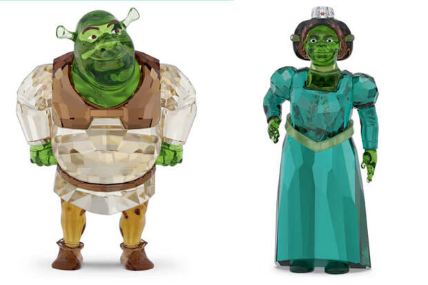 Бренд Swarovski выпустил хрустальные фигурки героев мультфильма "Шрек"